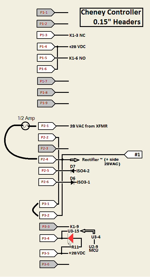 Derived schematic of the 0.15" headers.